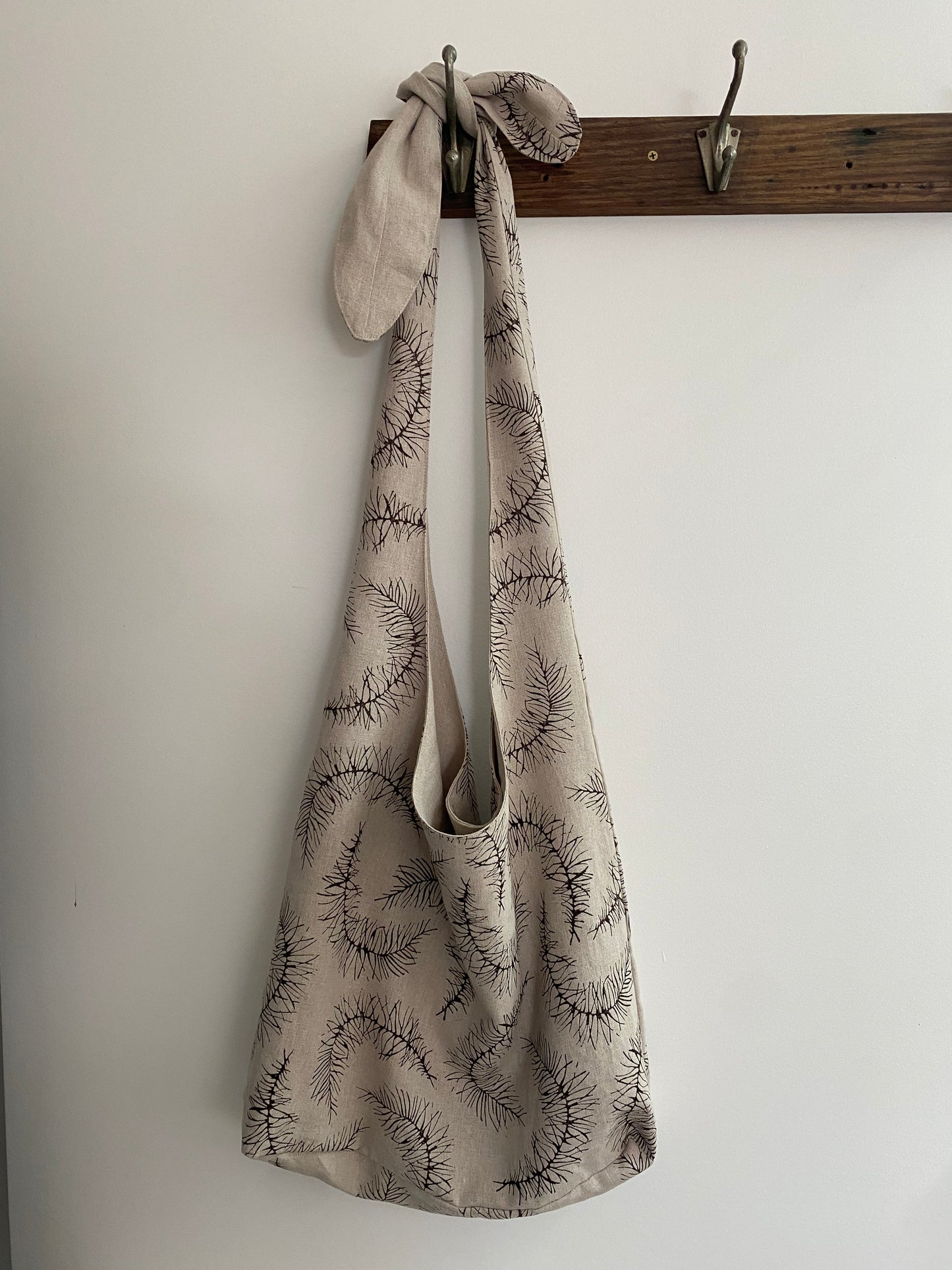 Block Printed Hobo Bag