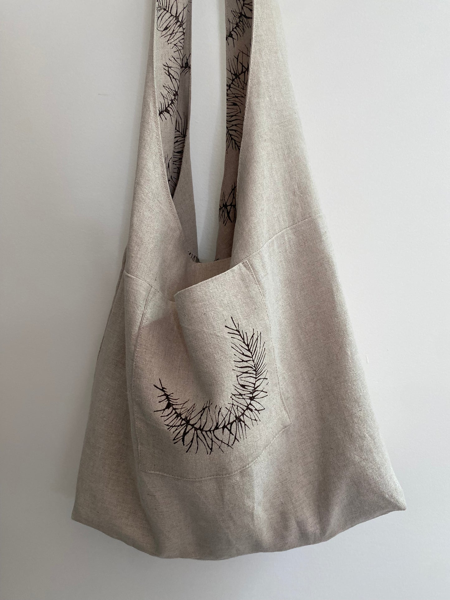 Block Printed Hobo Bag