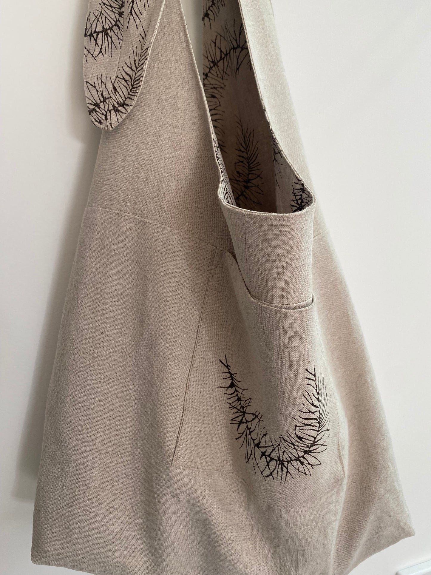 Block Printed Hobo Bag