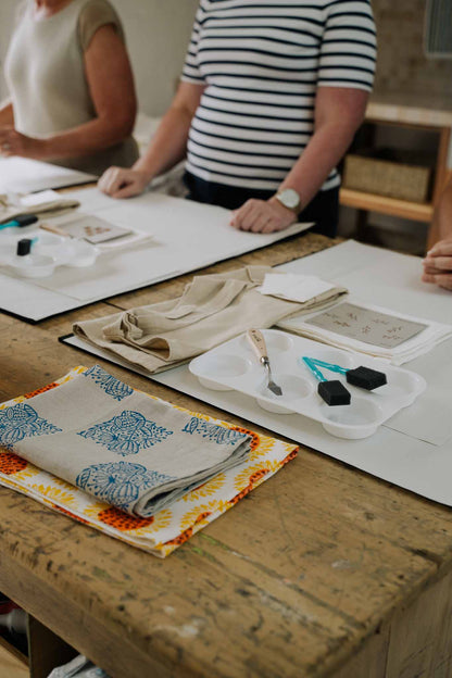 Tea Towel Block Printing Workshop