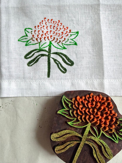 Australian Native Series Waratah Flower Hand Towel