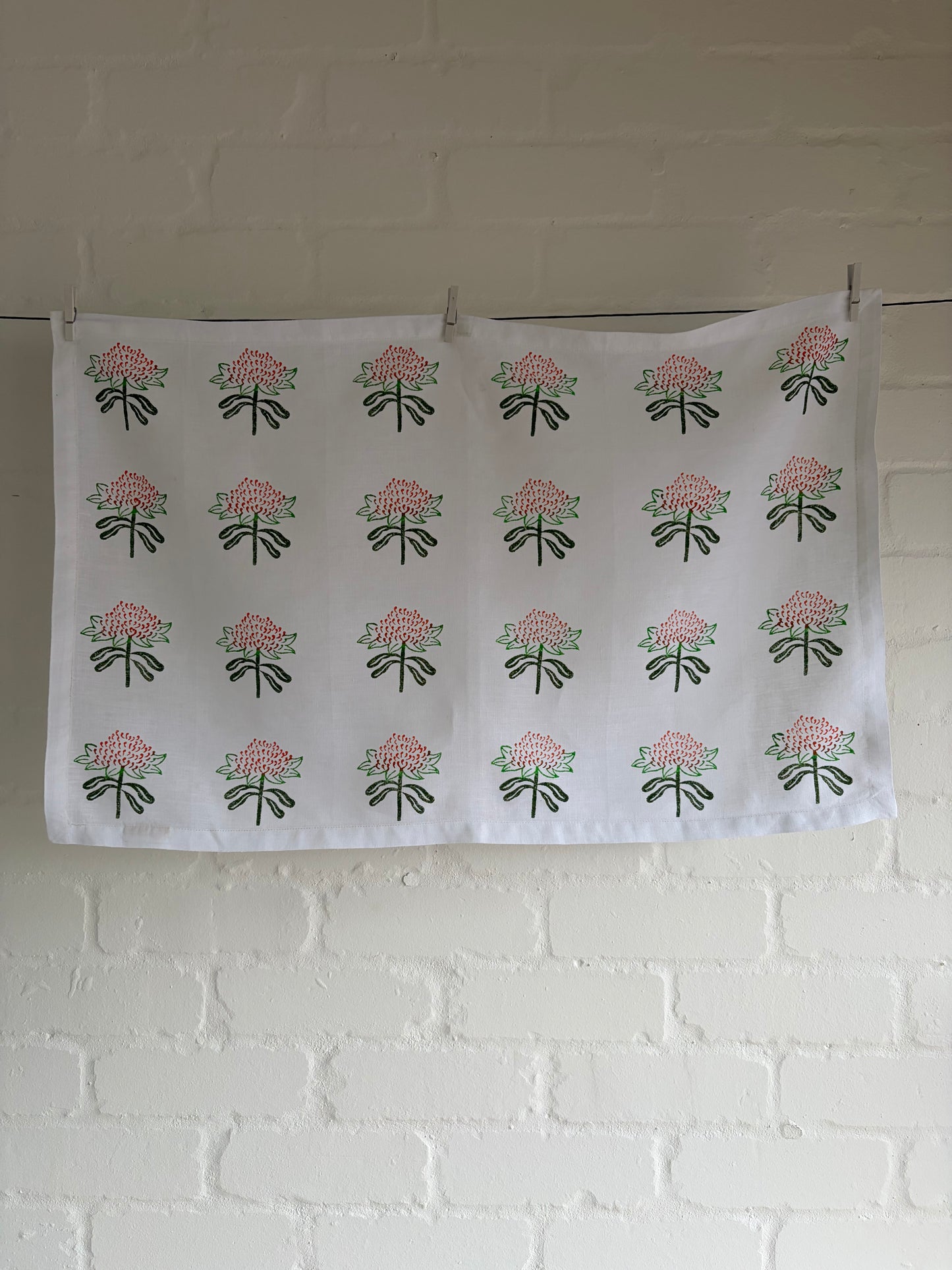 Australian Native Series Waratah Flower Hand Towel