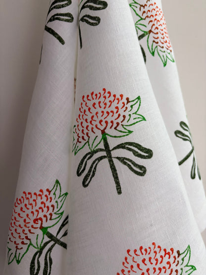 Australian Native Series Waratah Flower Hand Towel