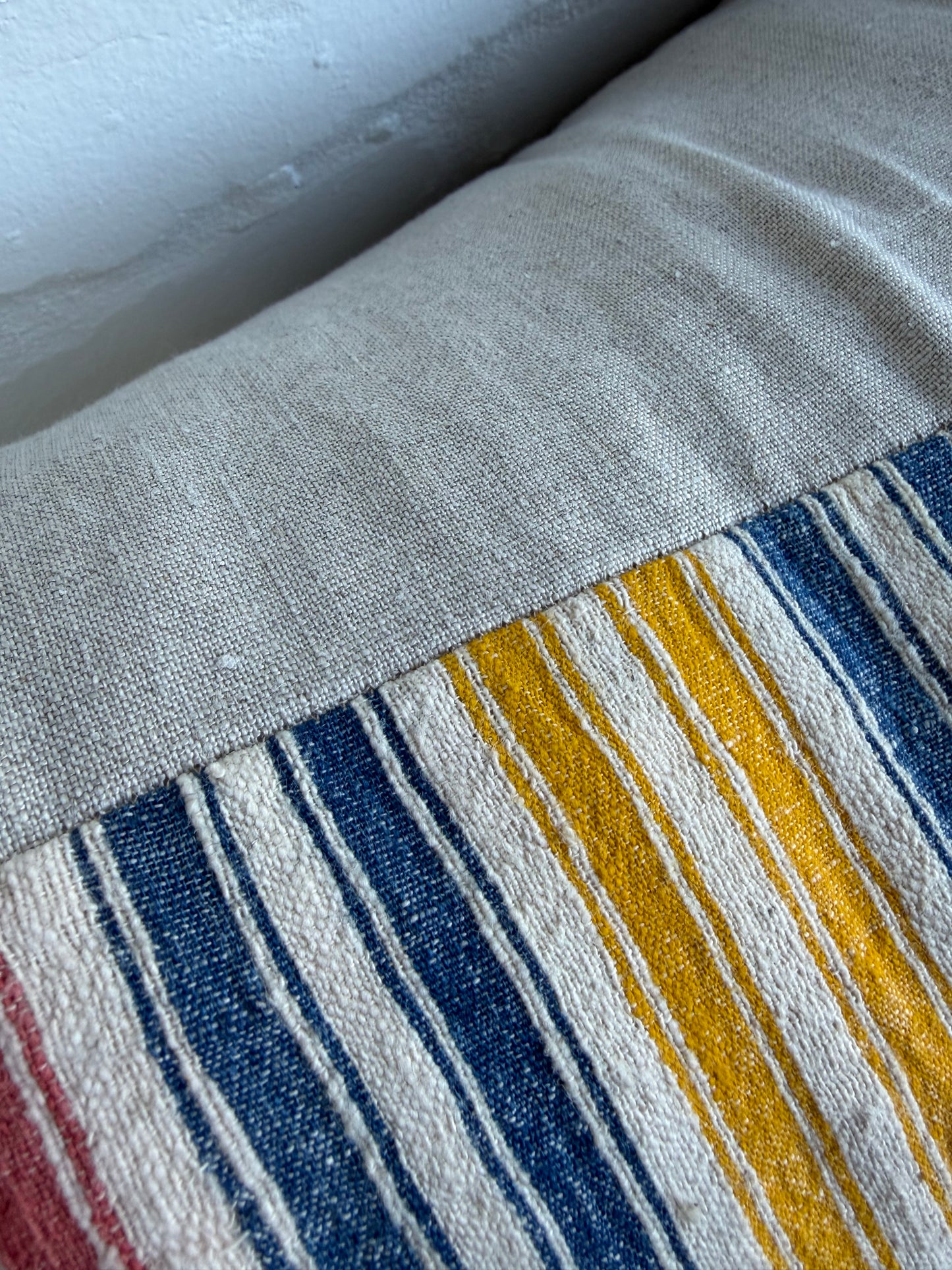 Vintage French Linen Cushion