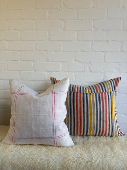 Vintage French Linen Cushion
