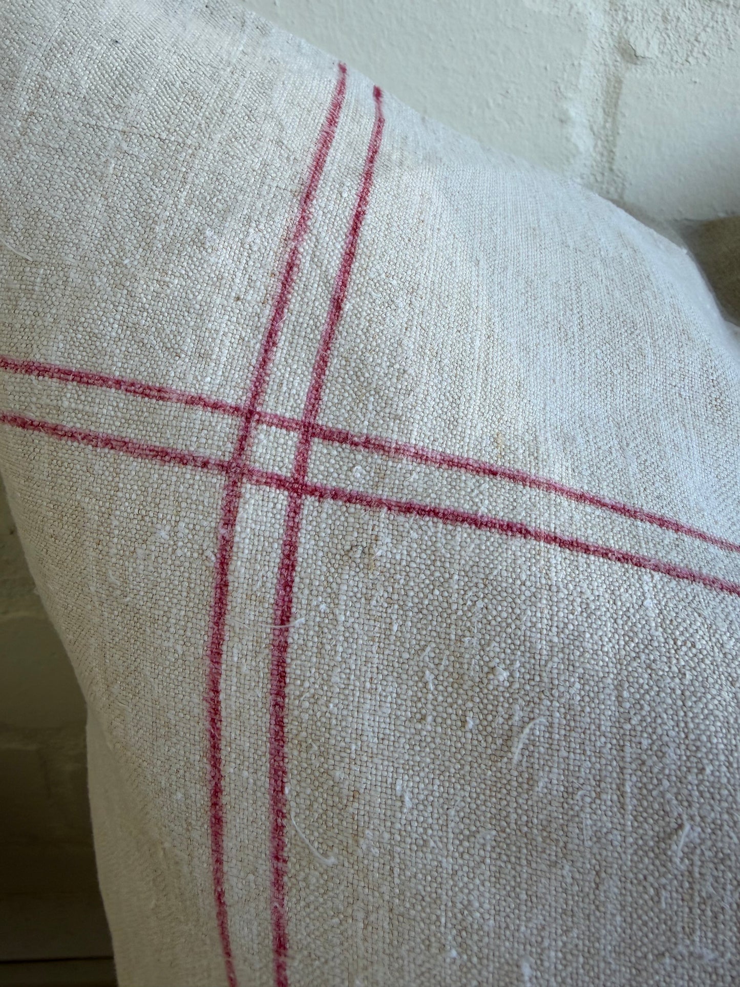 Vintage French Linen Cushion