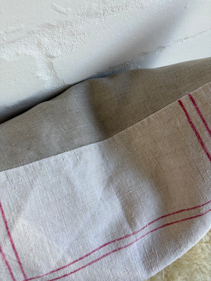 Vintage French Linen Cushion