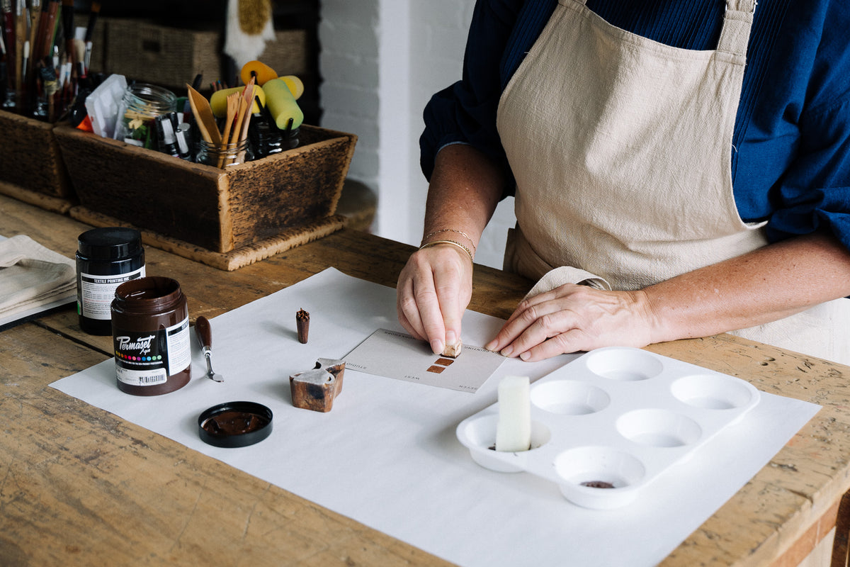 Studio Block Seven West Studio - Block Printing Workshops